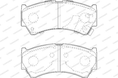WBP23795A WAGNER Комплект тормозных колодок, дисковый тормоз