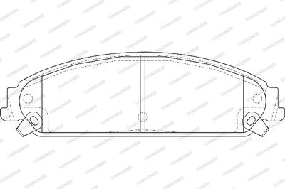 WBP24164A WAGNER Комплект тормозных колодок, дисковый тормоз