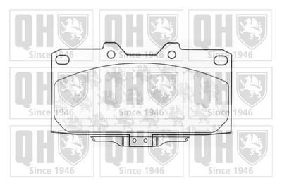 BP1054 QUINTON HAZELL Комплект тормозных колодок, дисковый тормоз