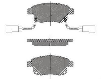 SP492PR SCT - MANNOL Комплект тормозных колодок, дисковый тормоз