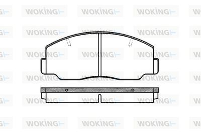 P037300 WOKING Комплект тормозных колодок, дисковый тормоз