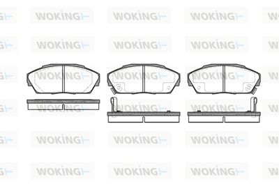 P223302 WOKING Комплект тормозных колодок, дисковый тормоз