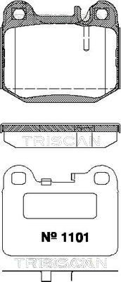 811023032 TRISCAN Комплект тормозных колодок, дисковый тормоз