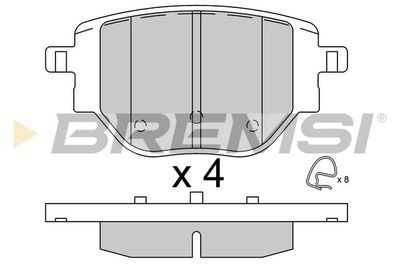 BP3917 BREMSI Комплект тормозных колодок, дисковый тормоз