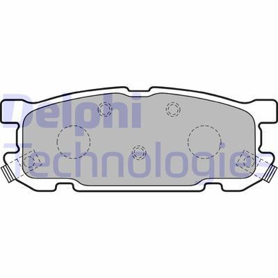 LP1762 DELPHI Комплект тормозных колодок, дисковый тормоз