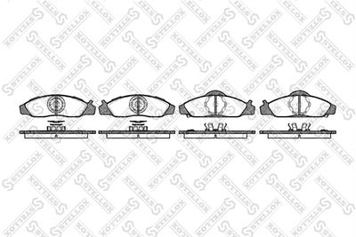 635012SX STELLOX Комплект тормозных колодок, дисковый тормоз