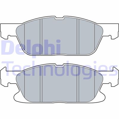 LP3536 DELPHI Комплект тормозных колодок, дисковый тормоз