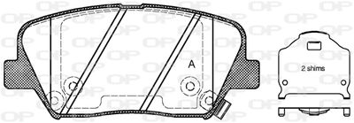 BPA141202 OPEN PARTS Комплект тормозных колодок, дисковый тормоз