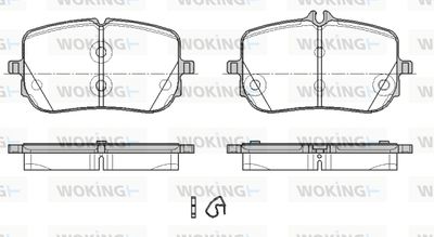 P1935300 WOKING Комплект тормозных колодок, дисковый тормоз