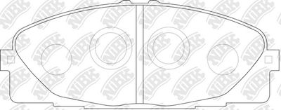 PN1516 NiBK Комплект тормозных колодок, дисковый тормоз