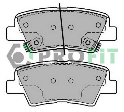 50002028 PROFIT Комплект тормозных колодок, дисковый тормоз