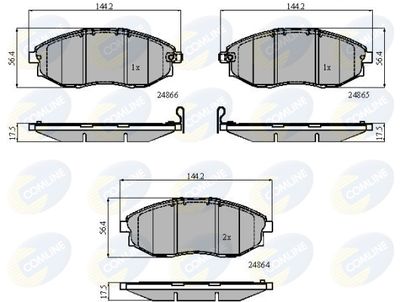 CBP31585 COMLINE Комплект тормозных колодок, дисковый тормоз