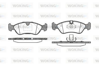 P386350 WOKING Комплект тормозных колодок, дисковый тормоз