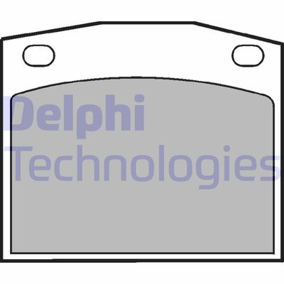 LP118 DELPHI Комплект тормозных колодок, дисковый тормоз