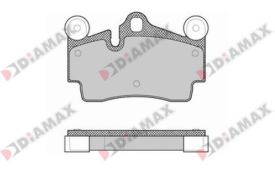 N09421 DIAMAX Комплект тормозных колодок, дисковый тормоз