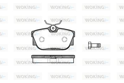 P667300 WOKING Комплект тормозных колодок, дисковый тормоз