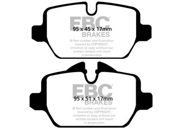 DP21576 EBC Brakes Комплект тормозных колодок, дисковый тормоз