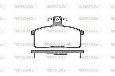 P028350 WOKING Комплект тормозных колодок, дисковый тормоз