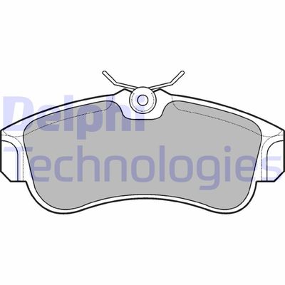 LP616 DELPHI Комплект тормозных колодок, дисковый тормоз