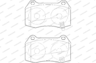 WBP23142A WAGNER Комплект тормозных колодок, дисковый тормоз