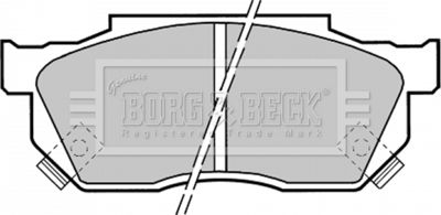 BBP1369 BORG & BECK Комплект тормозных колодок, дисковый тормоз