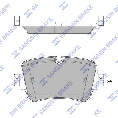 SP4109 Hi-Q Комплект тормозных колодок, дисковый тормоз