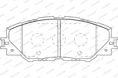 WBP24337A WAGNER Комплект тормозных колодок, дисковый тормоз
