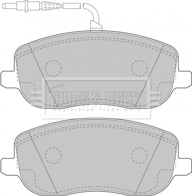 BBP1826 BORG & BECK Комплект тормозных колодок, дисковый тормоз