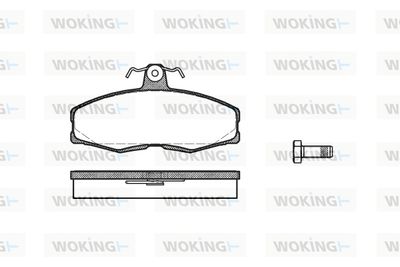 P054300 WOKING Комплект тормозных колодок, дисковый тормоз