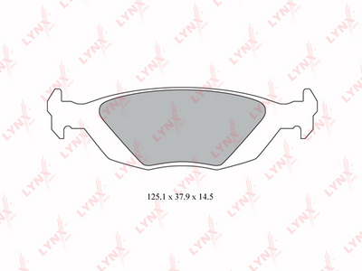 BD6701 LYNXauto Комплект тормозных колодок, дисковый тормоз