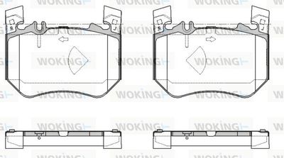 P1853300 WOKING Комплект тормозных колодок, дисковый тормоз