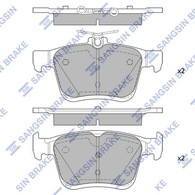 SP4298 Hi-Q Комплект тормозных колодок, дисковый тормоз