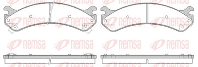 075602 REMSA Комплект тормозных колодок, дисковый тормоз