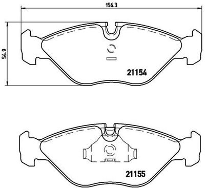 P71005 BREMBO Комплект тормозных колодок, дисковый тормоз