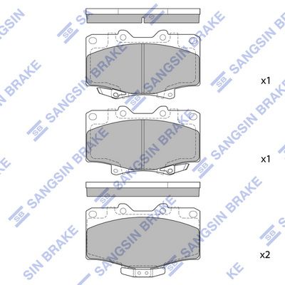 SP1420 Hi-Q Комплект тормозных колодок, дисковый тормоз