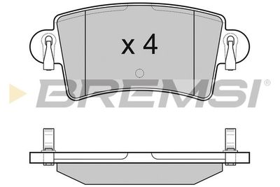 BP3074 BREMSI Комплект тормозных колодок, дисковый тормоз