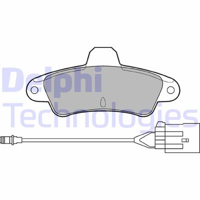 LP853 DELPHI Комплект тормозных колодок, дисковый тормоз