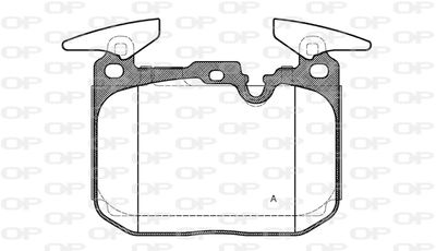 BPA149100 OPEN PARTS Комплект тормозных колодок, дисковый тормоз