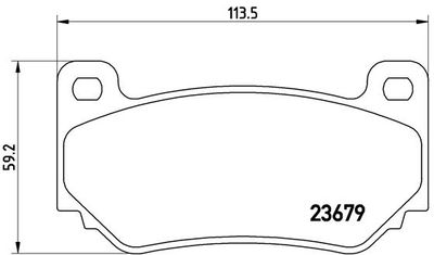 P52018 BREMBO Комплект тормозных колодок, дисковый тормоз