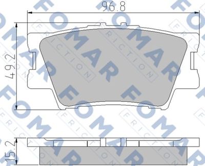 FO932881 FOMAR Friction Комплект тормозных колодок, дисковый тормоз