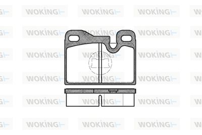 P030300 WOKING Комплект тормозных колодок, дисковый тормоз