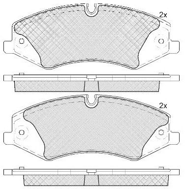 FP1425 FIT Комплект тормозных колодок, дисковый тормоз