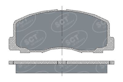 SP117PR SCT - MANNOL Комплект тормозных колодок, дисковый тормоз