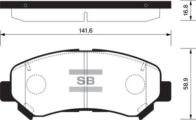 FBP1451 FI.BA Комплект тормозных колодок, дисковый тормоз