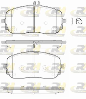 2182600 ROADHOUSE Комплект тормозных колодок, дисковый тормоз