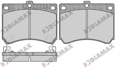 N09804 DIAMAX Комплект тормозных колодок, дисковый тормоз