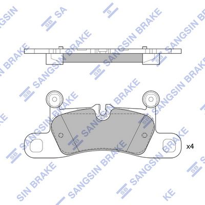 SP2319 Hi-Q Комплект тормозных колодок, дисковый тормоз