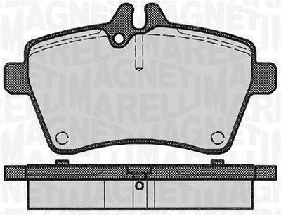 363916060309 MAGNETI MARELLI Комплект тормозных колодок, дисковый тормоз