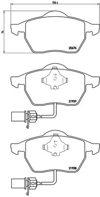 FK20281 KAISHIN Комплект тормозных колодок, дисковый тормоз