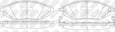 PN0570 NiBK Комплект тормозных колодок, дисковый тормоз